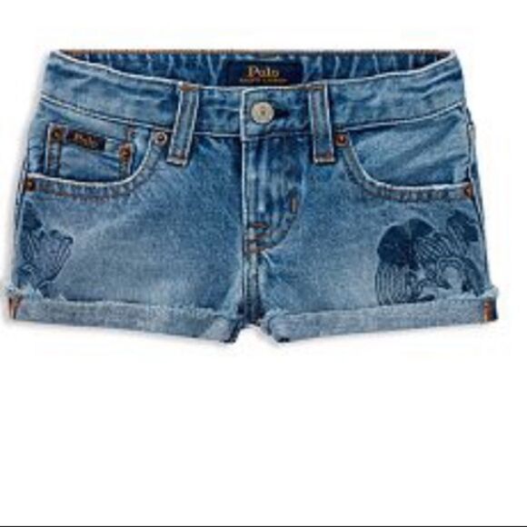 Polo Ralph Lauren Cactus-Embroidered Cutoffs NWT - Picture 1 of 7